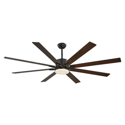 FR25050L-72"MBK - 72" Modern Ceiling Fan with Light & Remote Control