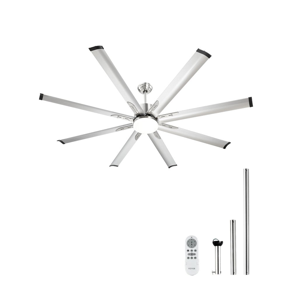 FR25049L-72"BN - 72" Modern Ceiling Fan with Remote & LED Light
