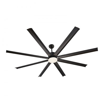 FR25049L-84"MBK - Modern 84" Ceiling Fan with Light & Remote Control