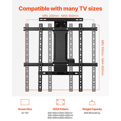 DT450 - Remote-Controlled Motorized TV Mount for 65" Screens