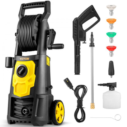 VV-GYQXJ-1.65D - 2000 PSI Portable Pressure Washer with 30 ft Hose & Nozzles