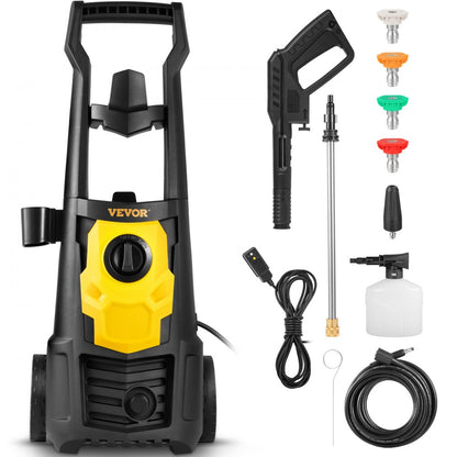 VV-GYQXJ-1.65D - 2000 PSI Electric Pressure Washer with 30 ft Hose & Wheels