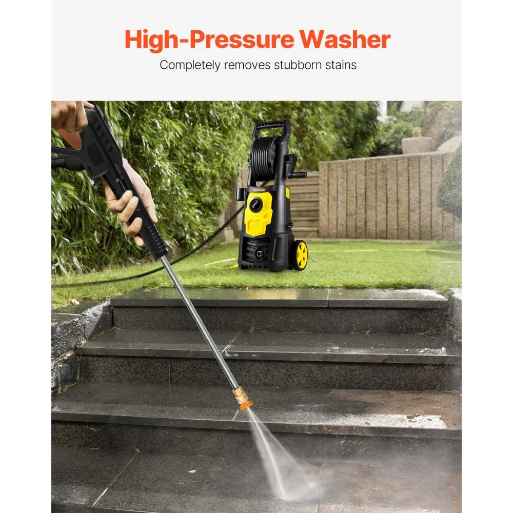 VV-GYQXJ-1.76D - 2000 PSI Compact Electric Pressure Washer with 5 Nozzles