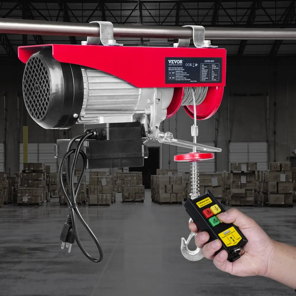 010949853134 - 440 lbs VEVOR Wireless Electric Hoist with Remote Control