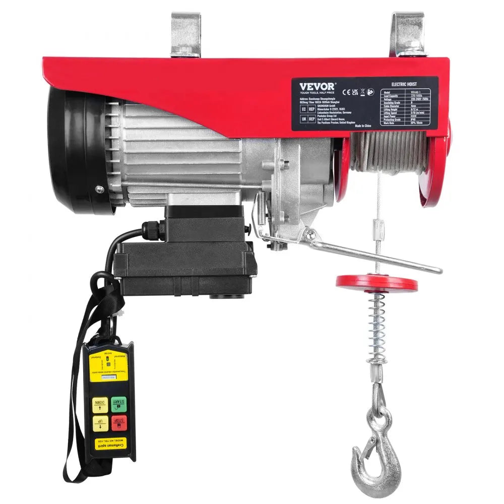 010949853134 - 440 lbs VEVOR Wireless Electric Hoist with Remote Control