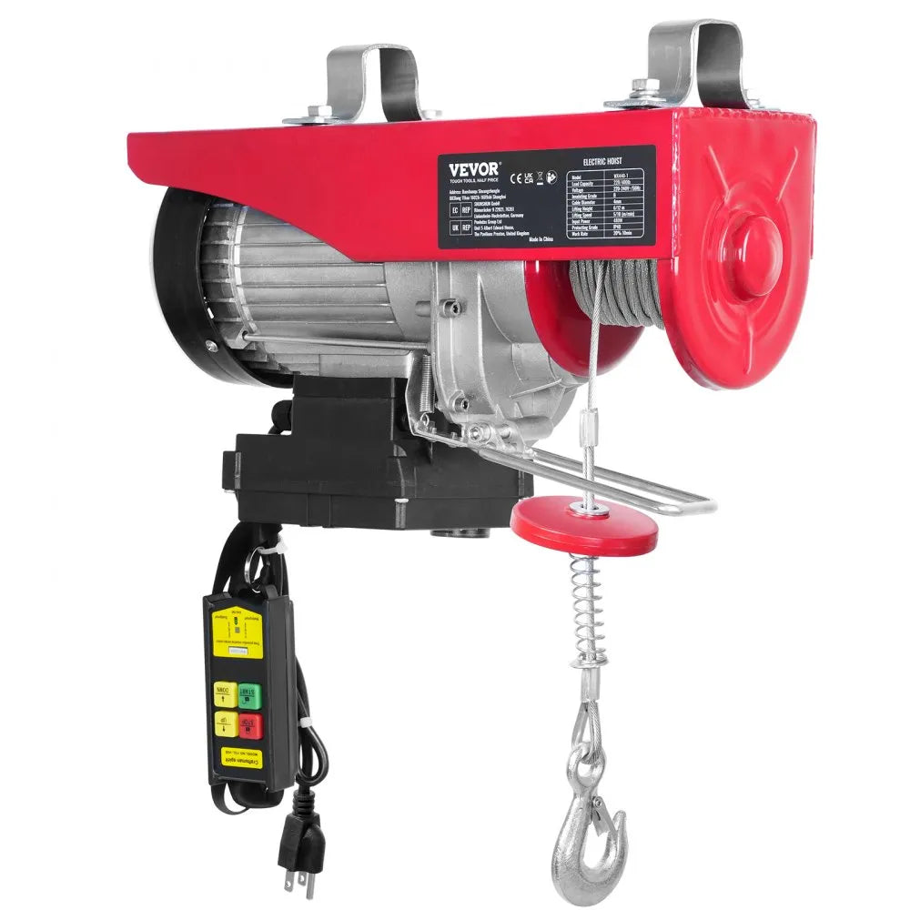 010949853134 - 440 lbs VEVOR Wireless Electric Hoist with Remote Control