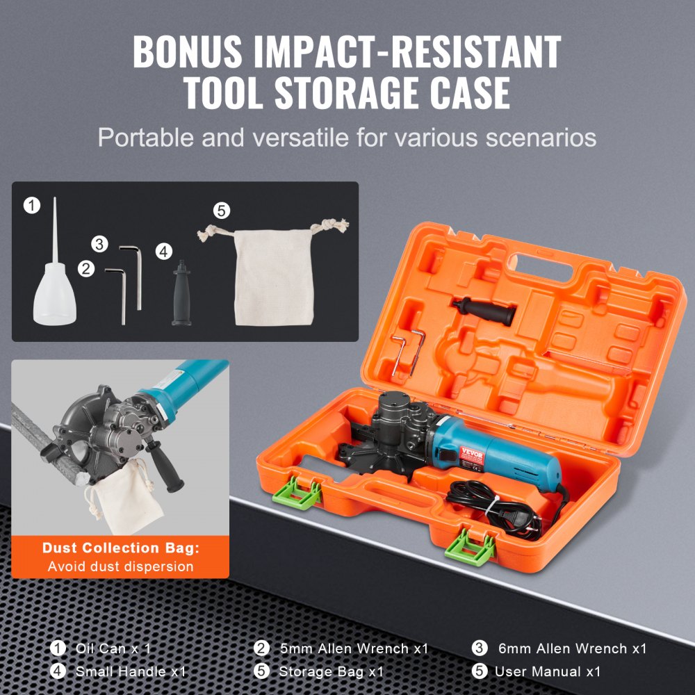 RD-10 - Powerful Electric Rebar Cutter for 4-40mm Cutting Tasks