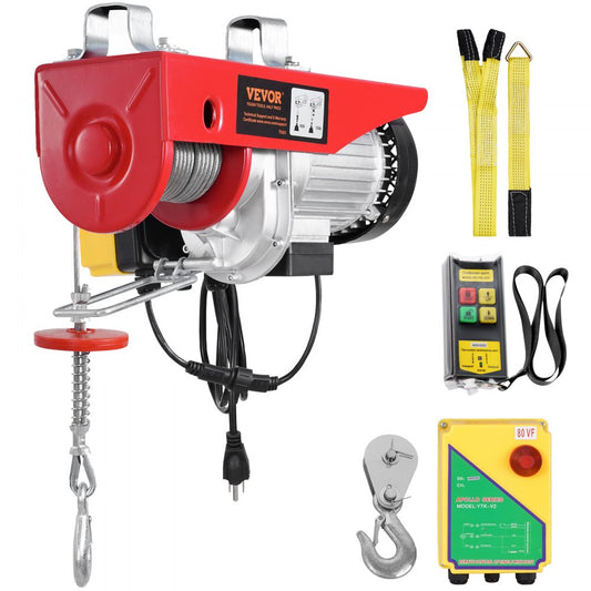 PA800 - VEVOR 1760 lbs Electric Hoist with 328 ft Remote Control