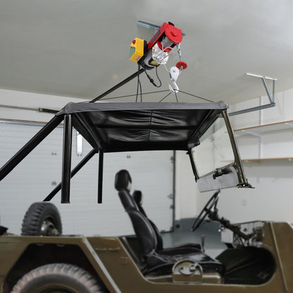 PA1000 - Durable Electric Hoist with 2200 lbs Capacity, 328 ft Wireless Range