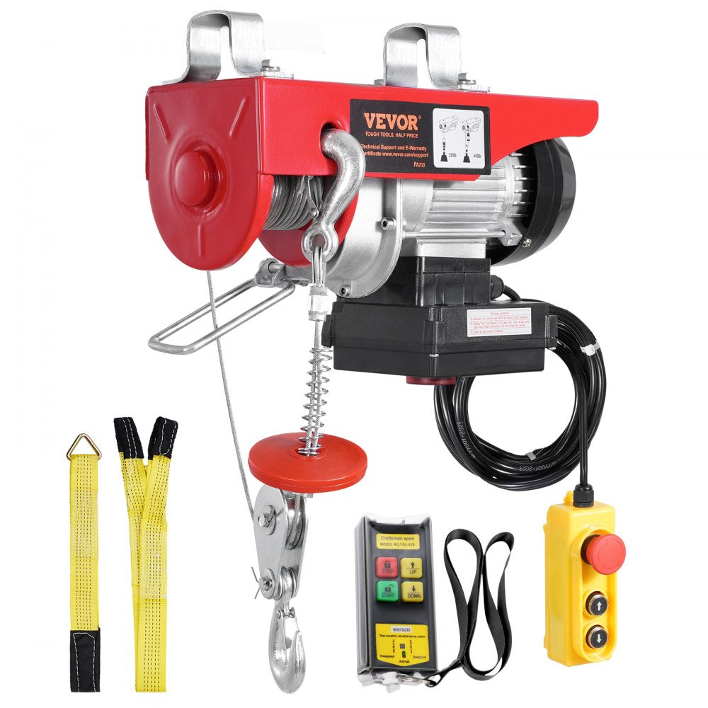 PA200 - VEVOR 440 lbs Electric Hoist, 328 ft Wireless Control