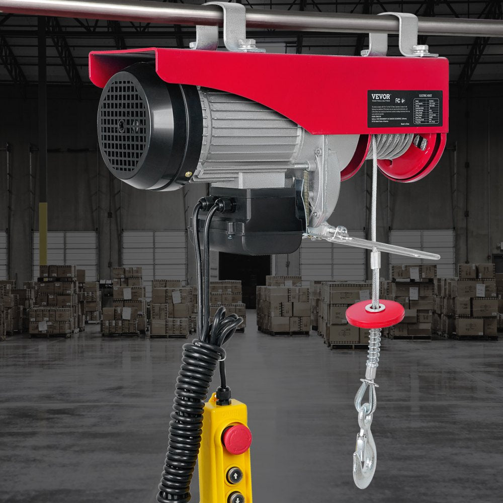 010222370084 - 440lbs VEVOR Electric Hoist with 14ft Control Wire