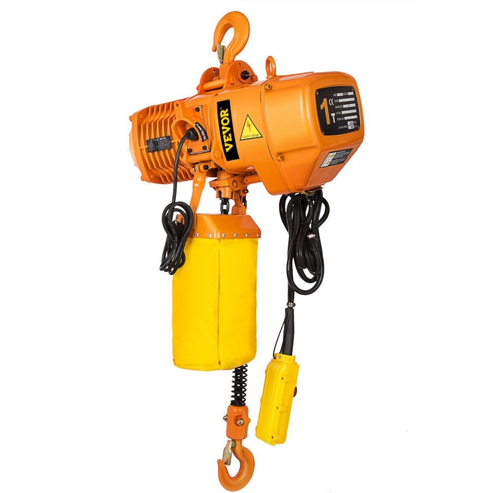 HHBD01-02 - 2200LBS VEVOR Electric Hoist with Remote Control and Dual Braking
