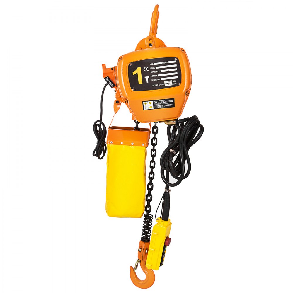 HHBD01-02 - 2200LBS VEVOR Electric Hoist with Remote Control and Dual Braking
