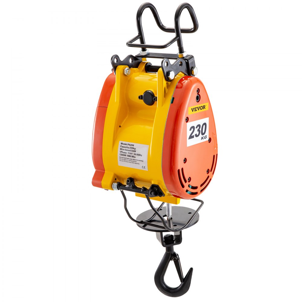 PA200 - Heavy-Duty 507lbs Electric Hoist, 98ft Lift Height