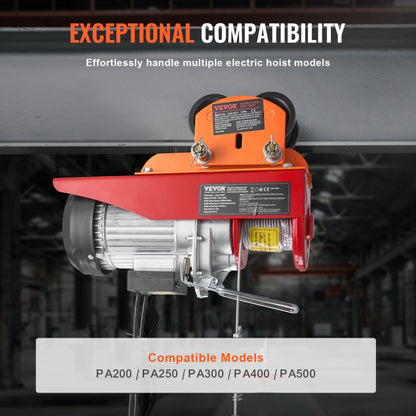 0.5T-H - VEVOR Heavy-Duty Electric Hoist Trolley for Efficient Lifting
