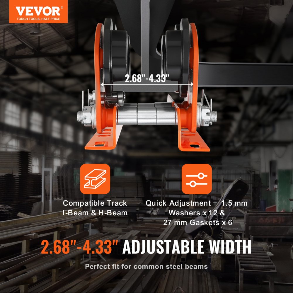 1T-H - 1 Ton Electric Trolley Hoist for Heavy Lifting