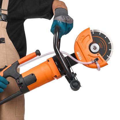 DC180 - 2000W 7-Inch Concrete Saw with Water Pump for Clean Cuts