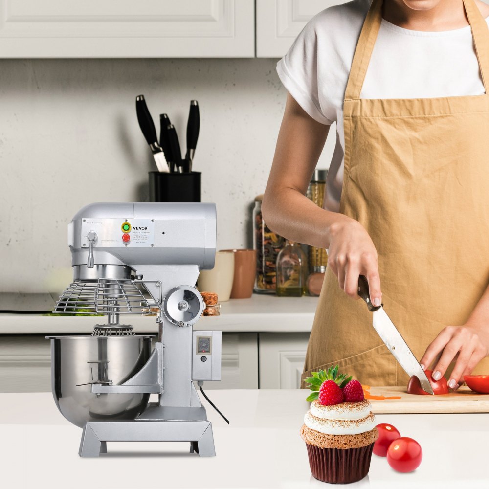 010192688271 - 20Qt Stainless Steel Food Mixer with Adjustable 3-Speed Motor