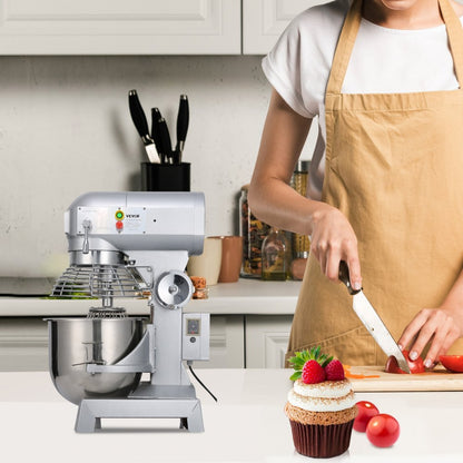 010192688271 - 20Qt Stainless Steel Food Mixer with Adjustable 3-Speed Motor