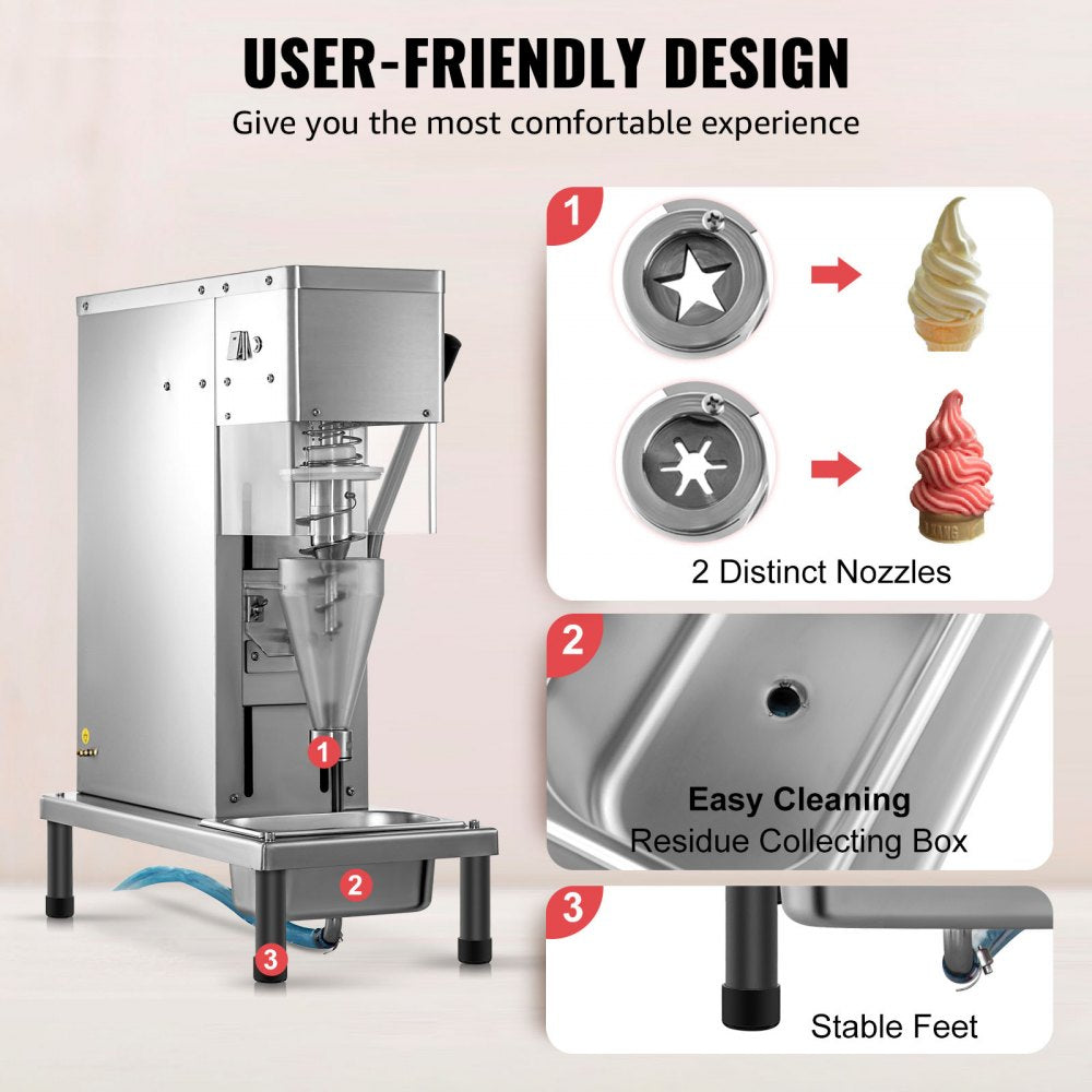 BJB7150T - Stainless Steel Ice Cream Machine with 0.8 Gal Hopper