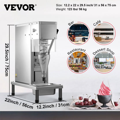 BJB7150T - Stainless Steel Ice Cream Machine with 0.8 Gal Hopper
