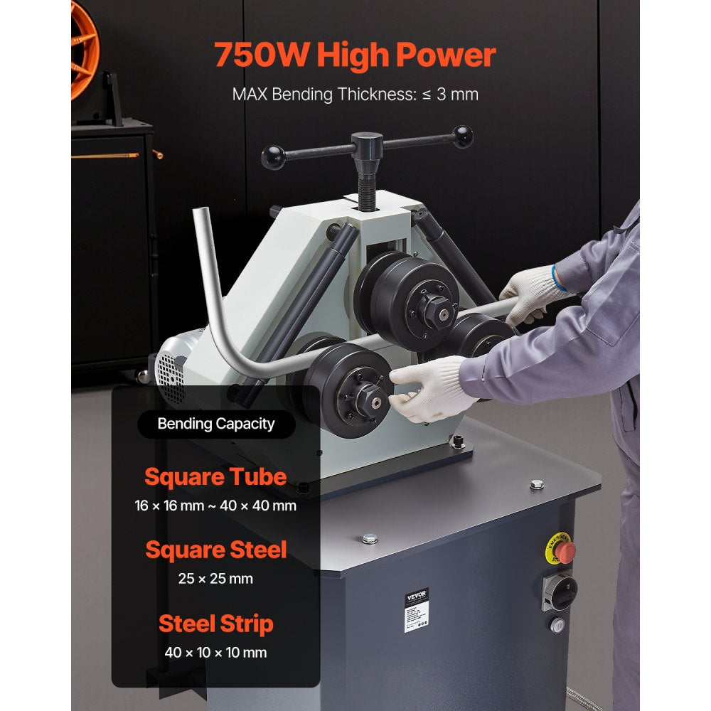 RBM30HV - 750W Electric 3-Roller Pipe Bender with 180° Bending Angle