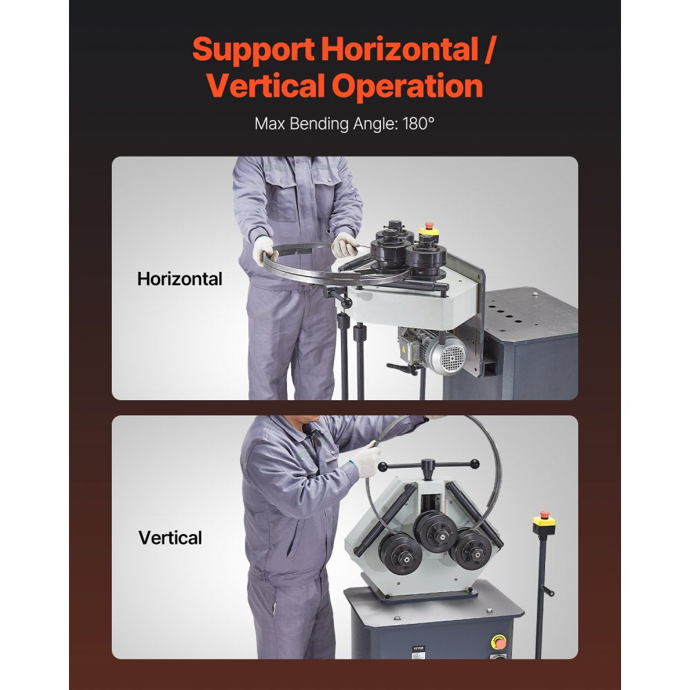 RBM30HV - 750W Electric 3-Roller Pipe Bender with 180° Bending Angle