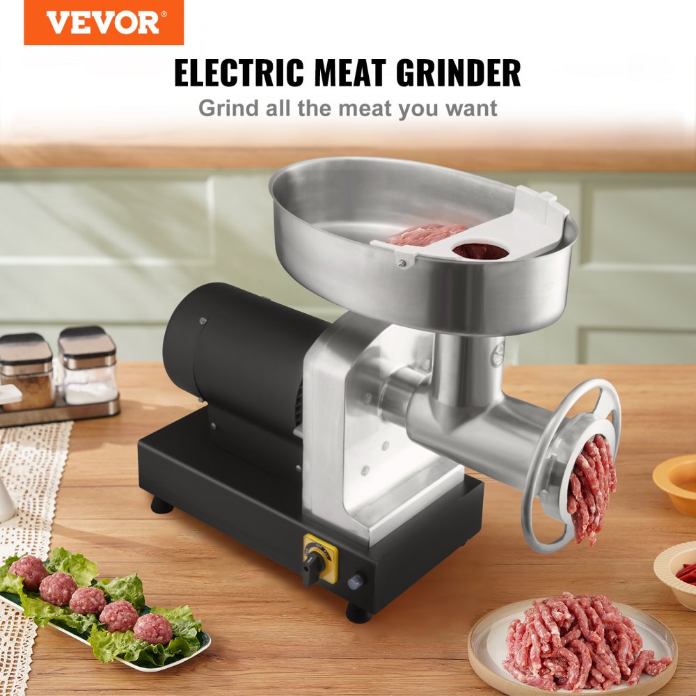 1A-EG932 - 992 lb/h Heavy Duty Meat Grinder with 1100W Motor