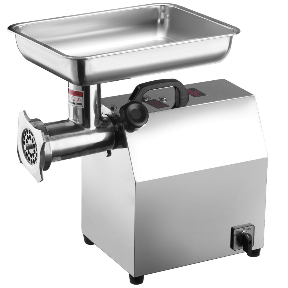 SZ-12A - Heavy-Duty 650W Stainless Steel Meat Grinder, 5.95 lbs/min