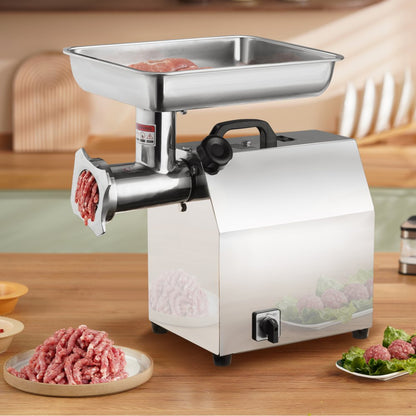 SZ-22A - 1100W Commercial Stainless Steel Meat Grinder, 396 lbs/h Capacity