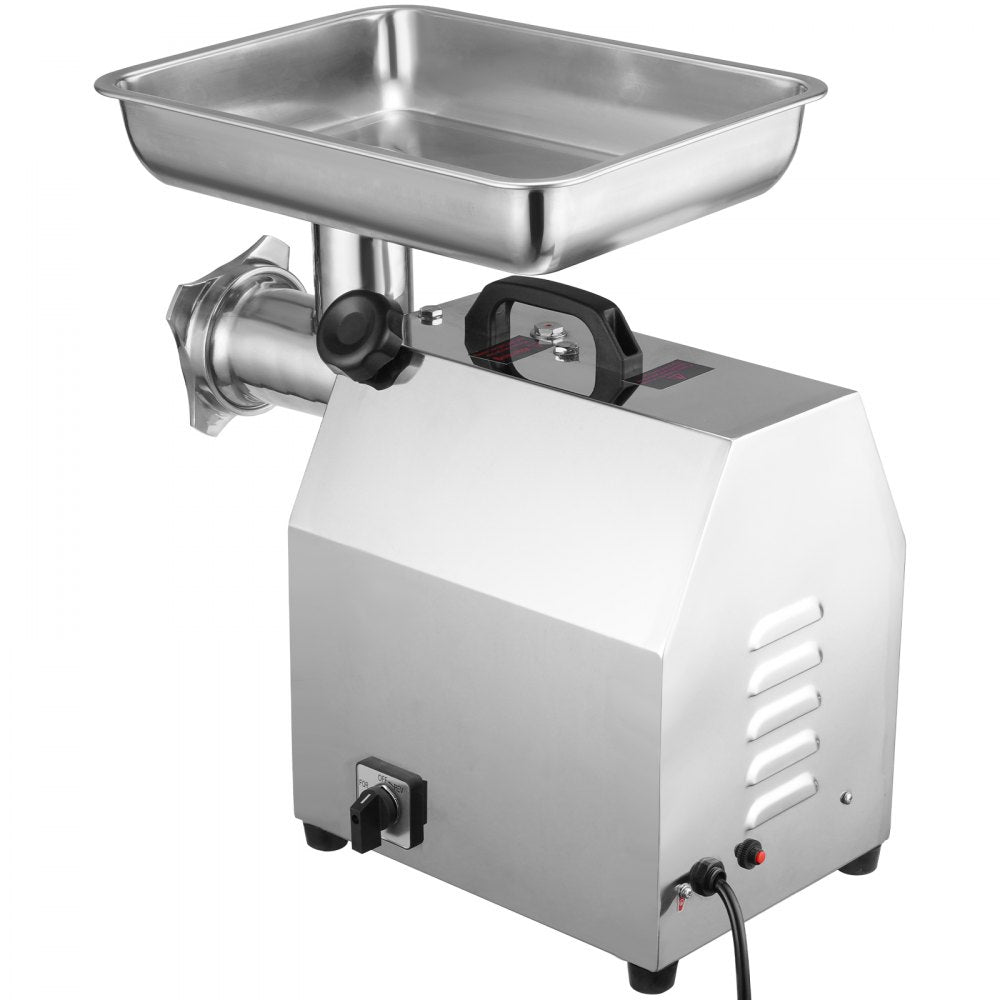 SZ-22A - 1100W Commercial Stainless Steel Meat Grinder, 396 lbs/h Capacity