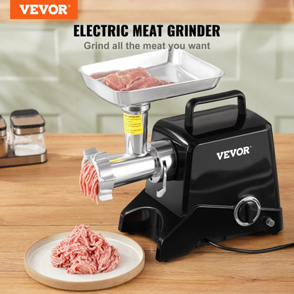 1A-PG612 - 1100W Industrial Meat Grinder, 419 Lb/H, 11 Lb Hopper