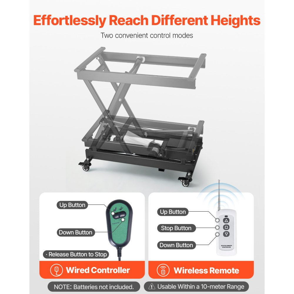 JZ-DD150 - 330 lbs Electric Scissor Lift Table 30x16 inches