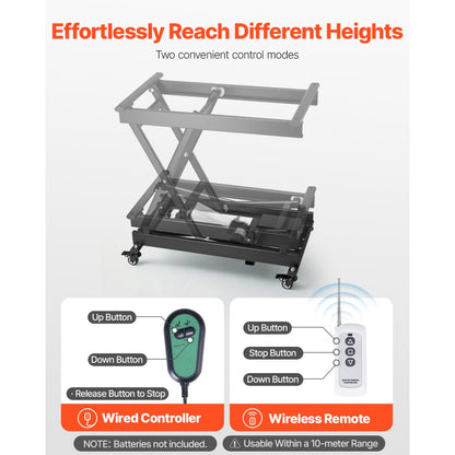 JZ-DD150 - 330 lbs Electric Scissor Lift Table 30x16 inches