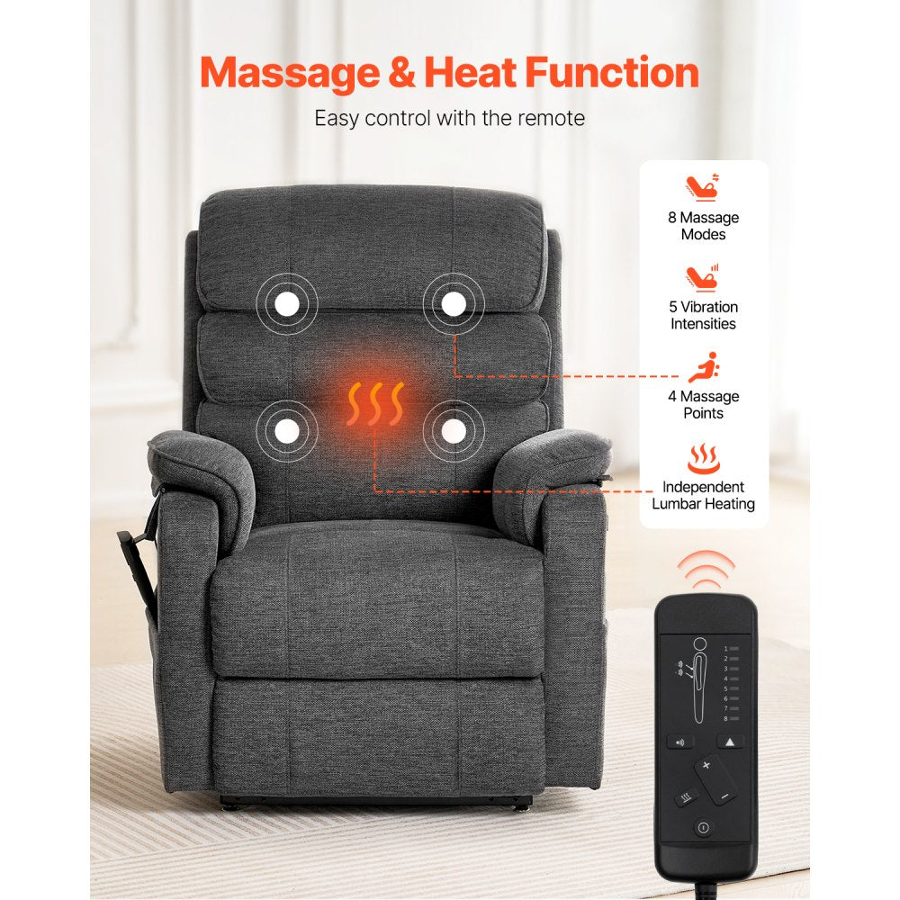SX-81541-1 - Dual Motor Power Lift Recliner with 8 Massage Points