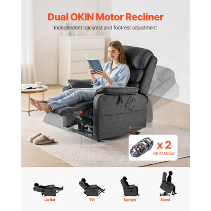 SX-81541-1 - Dual Motor Power Lift Recliner with 8 Massage Points