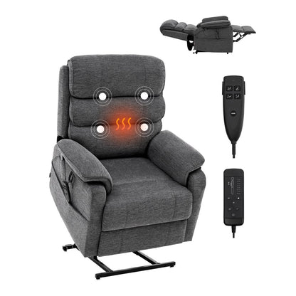SX-81541-1 - Dual Motor Power Lift Recliner with 8 Massage Points