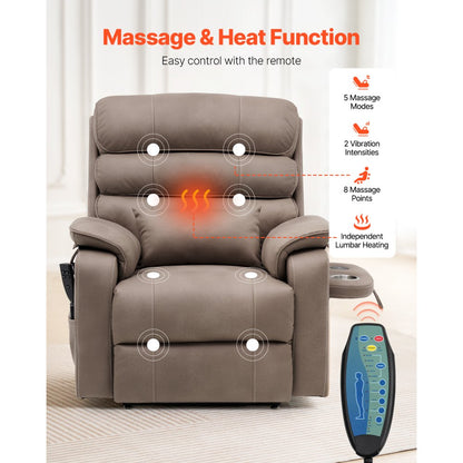 SX-81542 - Dual Motor Recliner Chair with Massage & Heat for Seniors
