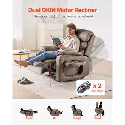 SX-81542 - Dual Motor Recliner Chair with Massage & Heat for Seniors