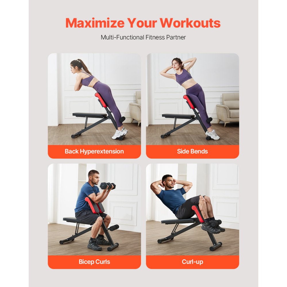 SJ1016 - Multifunctional Roman Chair for Core & Full Body Workout