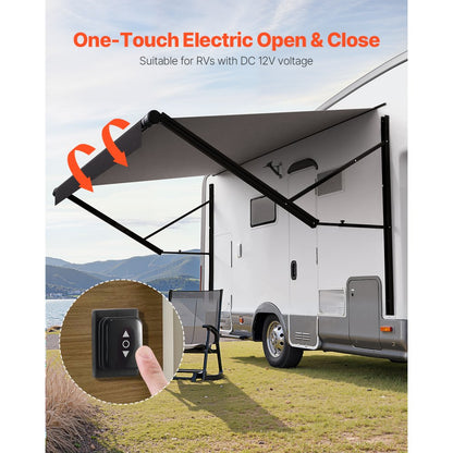 B2E - Durable 18oz PVC RV Awning with Aluminum Frame