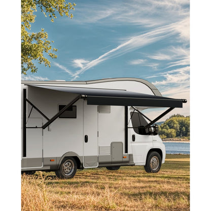 B2E - 16x8 ft Durable Electric RV Awning with Aluminum Frame
