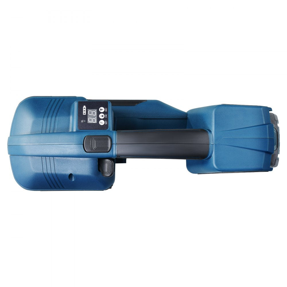 V2 - Efficient Electric Strapping Tool with Dual Batteries for PP/PET
