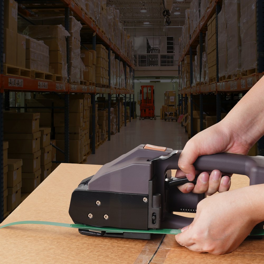 DS-19 - VEVOR Electric Strapping Tool with Dual Batteries, Easy One-Button Operation