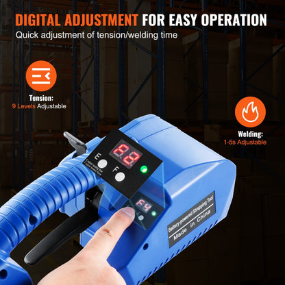 DS-16 - VEVOR Electric Strapping Tool for PP/PET with Dual Batteries