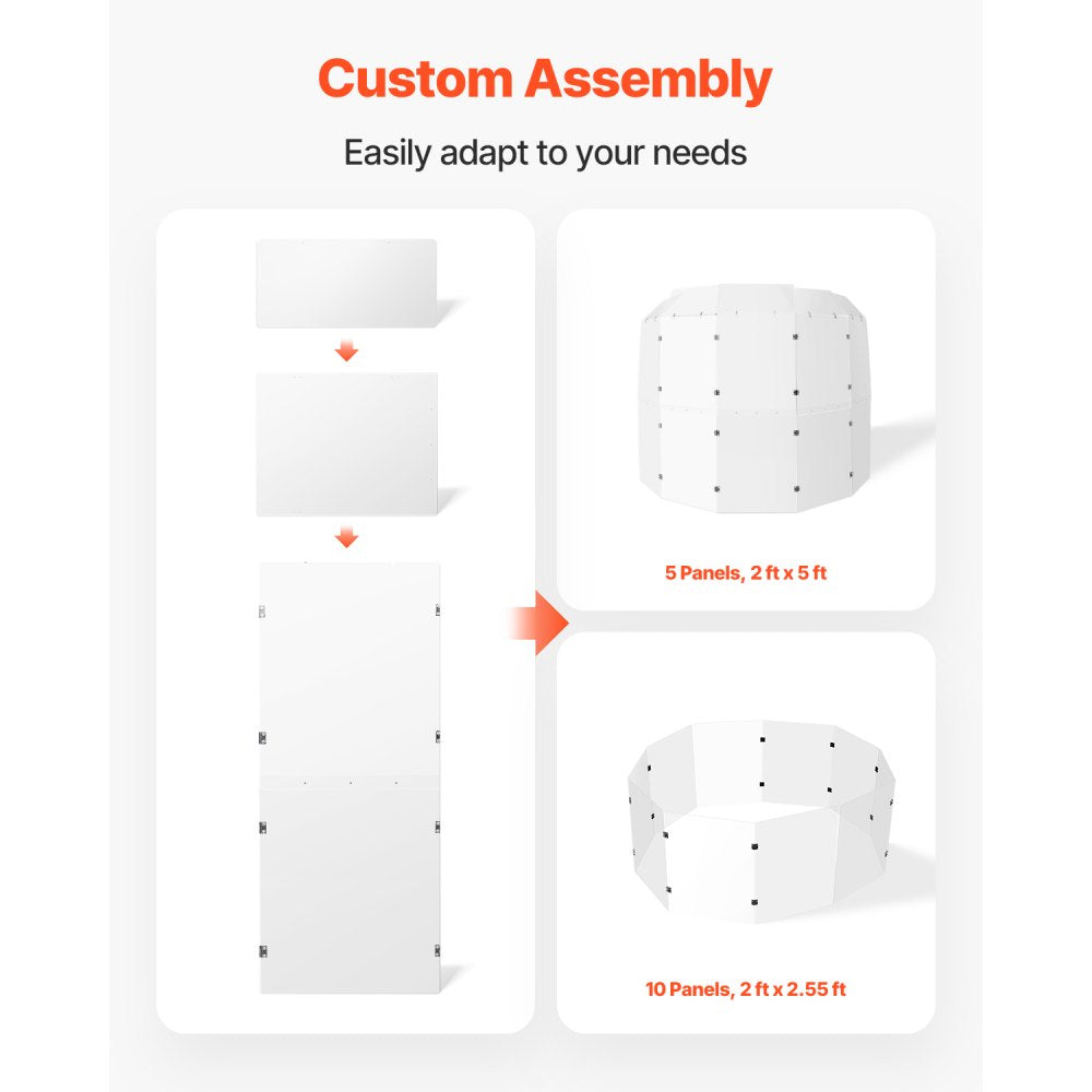 OK-24018 - 5-Ft Acrylic Drum Shield for Clear Sound and Stage Visibility