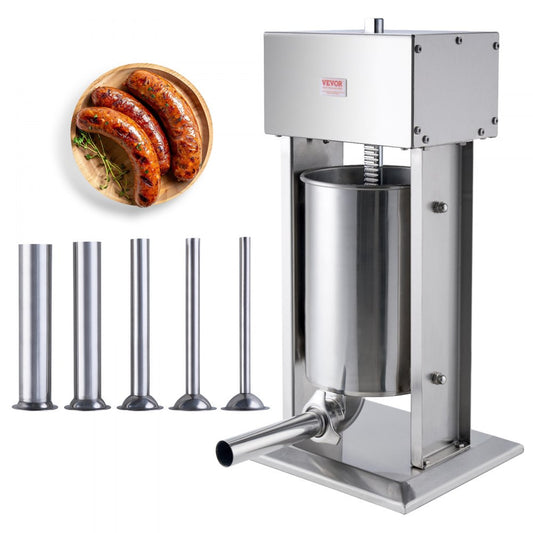 XZO-12D - 25 lbs Vertical Electric Stainless Steel Sausage Stuffer