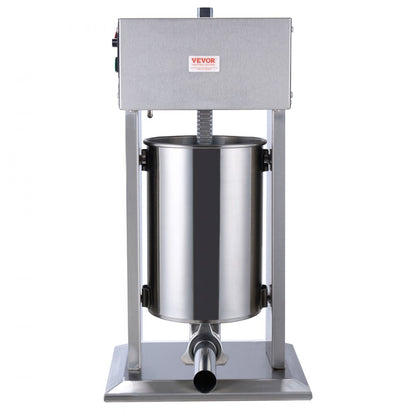 XZO-12D - 25 lbs Vertical Electric Stainless Steel Sausage Stuffer