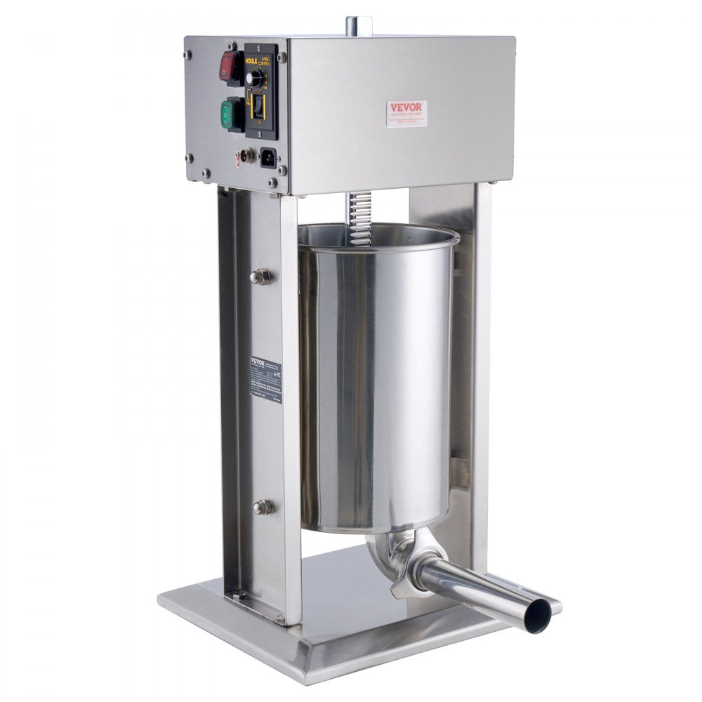 XZO-12D - 25 lbs Vertical Electric Stainless Steel Sausage Stuffer