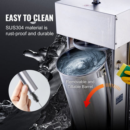 XZM-25D - 25L Electric Sausage Stuffer with 400W Motor